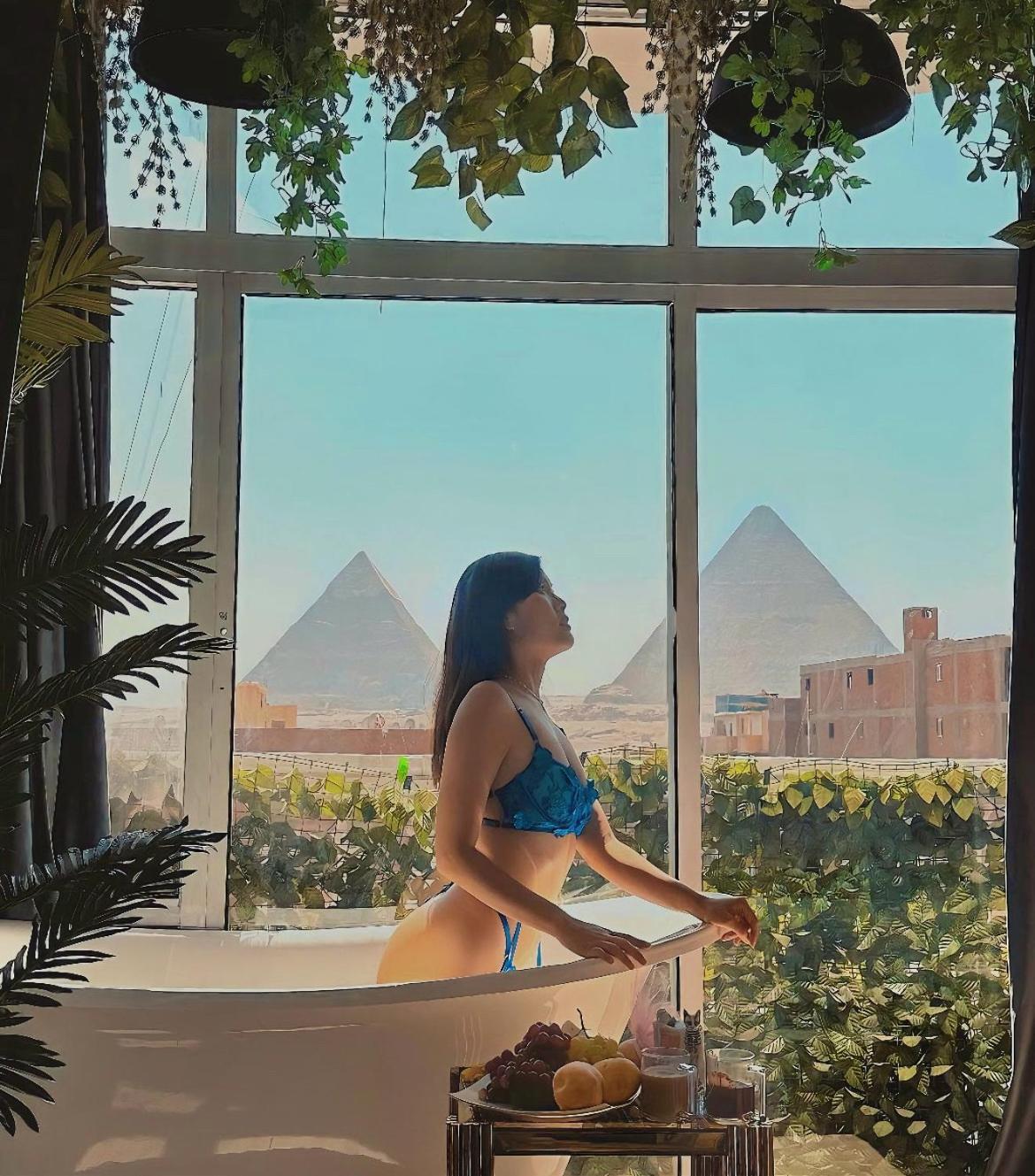 شقة Jacuzzi Pyramids View القاهرة